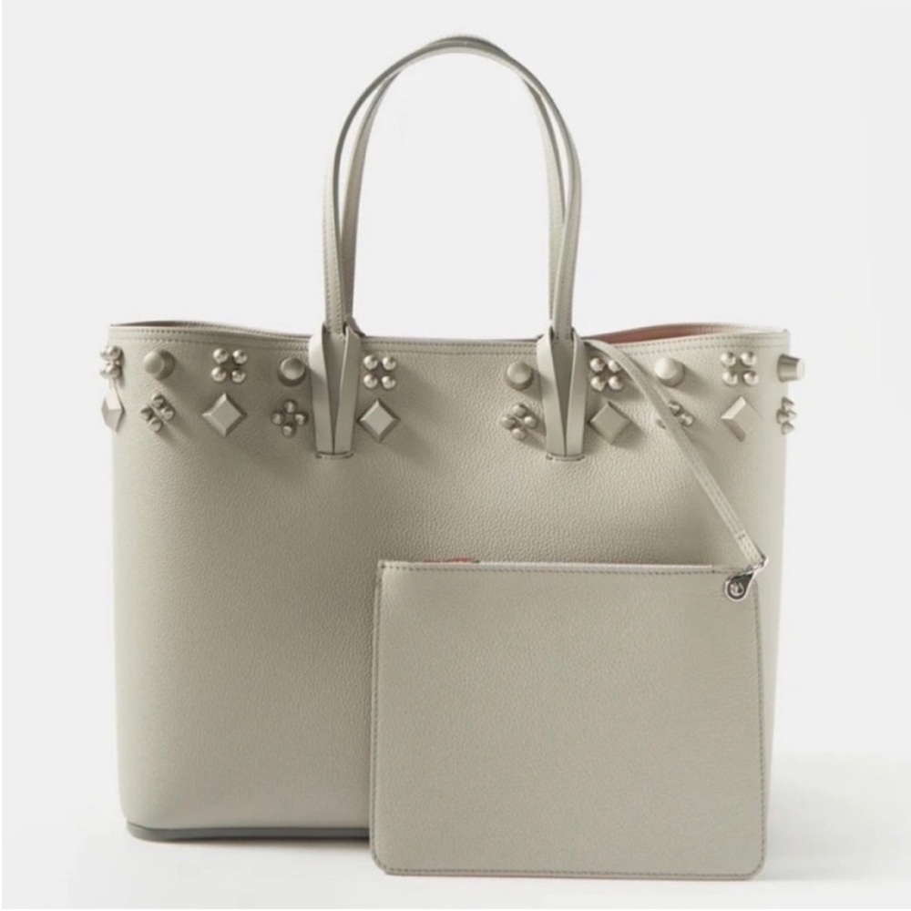 NWT Christian Louboutin Cabata Spike Large Tote Shoulder Bag